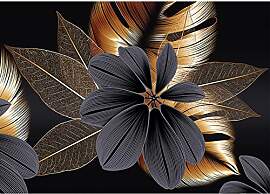 QENSPE Diamond Painting Schwarze Blume Diamant