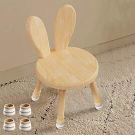 QHENS Kinderstuhl Holz mit Hasenohren, Süßer