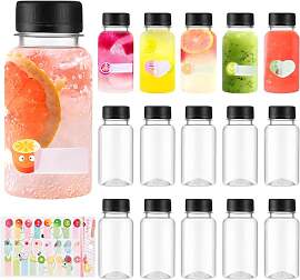 QHSXMQ 15 Stück Saftflaschen zum Befüllen 100ml, 