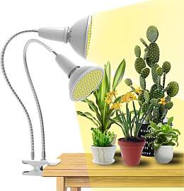 QIANYAN 400 LED Vollspektrum Pflanzenlampe, 360°