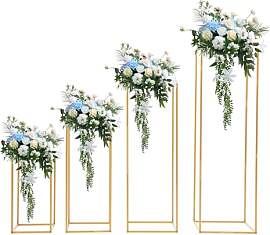 QIERF 4PCs Metall Blumenständer Für Hochzeit