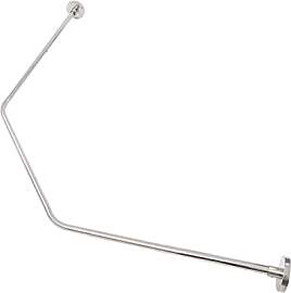 QIERF Edelstahl Duschvorhangstange, Diamant-Form