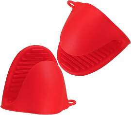 Qinsky Silicone Ofenhandschuh aus dickem Silikon,2 