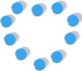 QOJOPU 10 Magnete für Magnettafel &