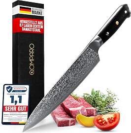 Qomparo Damastmesser Profi Kochmesser 20cm-Klinge