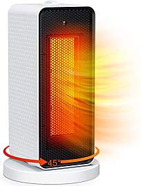 Qoosea Heizlüfter Energiesparend Leise 1200W Mini 