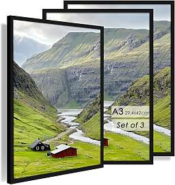 QPQIYIY Bilderrahmen A3 (29,7x42 cm) 3er set,