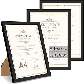 QPQIYIY Bilderrahmen A4 (21x29,7 cm) 3er set,