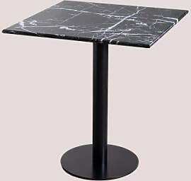 Quadratischer Bar-tisch Aus Rocher-marmor