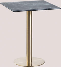 Quadratischer Bartisch Aus Cosmopolitan-marmor