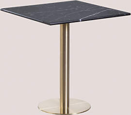 Quadratischer Bartisch Aus Cosmopolitan-marmor