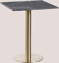 Quadratischer Bartisch Aus Cosmopolitan-marmor