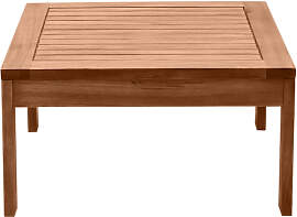 Quadratischer Garten-Couchtisch aus Massivholz B60 