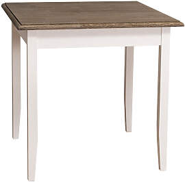 Quadratischer Tisch Landhausstil - 80 x 80 cm