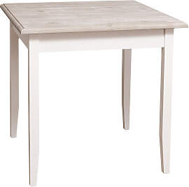 Quadratischer Tisch Landhausstil - 80 x 80 cm