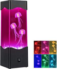 Quallen Lampe Lavalampe, LED Quallenlampe