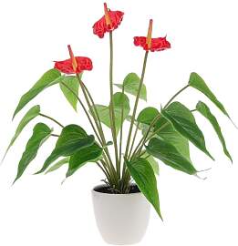 Quancru 42cm Realistische Künstliche Anthurium