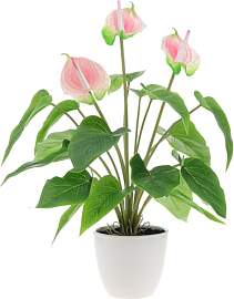 Quancru 42cm Simulation Anthurium Lilien Blume