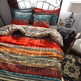 Qucover Bohemian Bettbezug für Einzelbett,