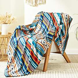 Qucover Kuscheldecke 220x240, Wohndecke Boho Decke 