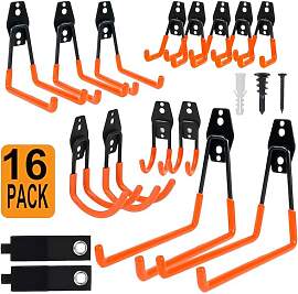 QUELIEN 16 Pack Garagen Wandhaken – Wandhaken