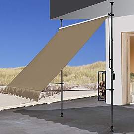 QUICK STAR Klemmmarkise 300x130cm Beige