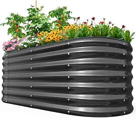 Quictent Hochbeet Metall 240x120x45cm,Wetterfestes 