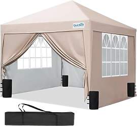 Quictent Pavillon 2.4x2.4m Faltpavillon mit 4