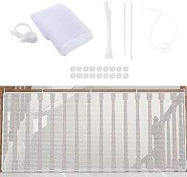 quiodok 3 Meter Treppenschutznetz Kinder,