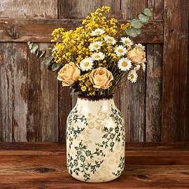 QUTHZZHY Grüne Antike Vase, Rustikale