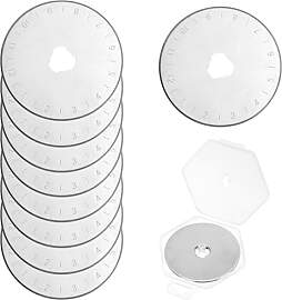 QWORK® 10 Stück Rollschneider Ersatzklingen 45mm 