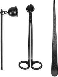 QWORK® 3 in 1 Kerzenlöscher Set, Edelstahl