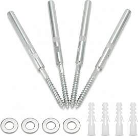 QWORK® 4er-Set Unsichtbar Wandregal Halterung