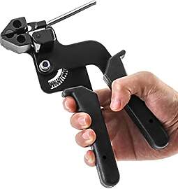 QWORK® Edelstahl Kabelbinder Pistole, Kabelbinder 