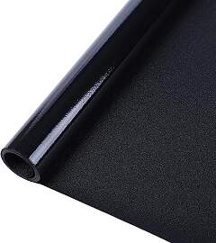 rabbitgoo Fensterfolie Blickdicht Schwarz,
