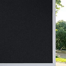 rabbitgoo Fensterfolie Blickdicht Schwarz,