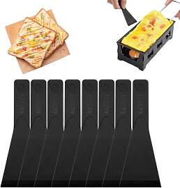 Raclette-Spatel, Kunststoff, 8 Stück,