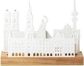 Räder Lichtobjekt Stadtsilhouette München