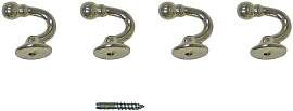 Raffhaken INDEKO "Tours, rund", silber