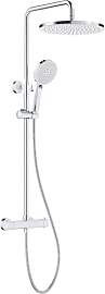 Rainsworth Duschsystem mit Thermostat Chrom,