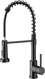 Rainsworth Wasserhahn Küche Schwarz Edelstahl -
