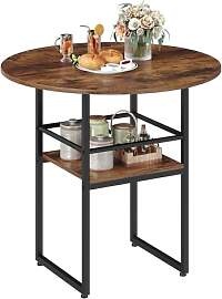 RALGEND 80 cm Runder Esstisch für 2 Personen,