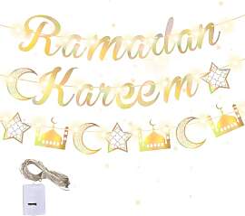 Ramadan Kareem Girlande, Eid Mubarak Dekoration,