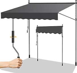 Randaco Klemmmarkise mit kurbel, 400x120cm