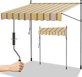 Randaco Klemmmarkise mit kurbel, 400x120cm