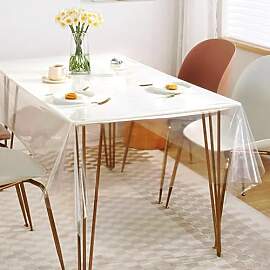 RANJIMA Tischdecke Transparent Tischfolie,
