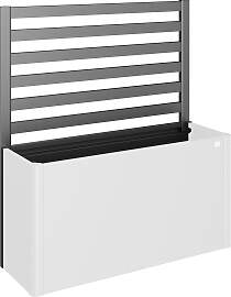 Rankgitter BIOHORT, grau (dunkelgrau, metallic),