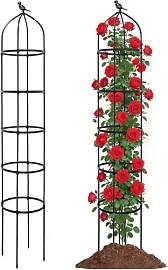 Rankhilfe Garten Obelisk 205x38cm,