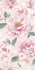 Rasch Tapete 201345 - Rosa Papiertapete mit Blumen 