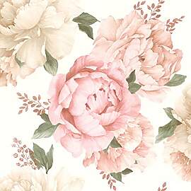 Rasch Tapete 278705 - Helle Tapete mit Blumen in